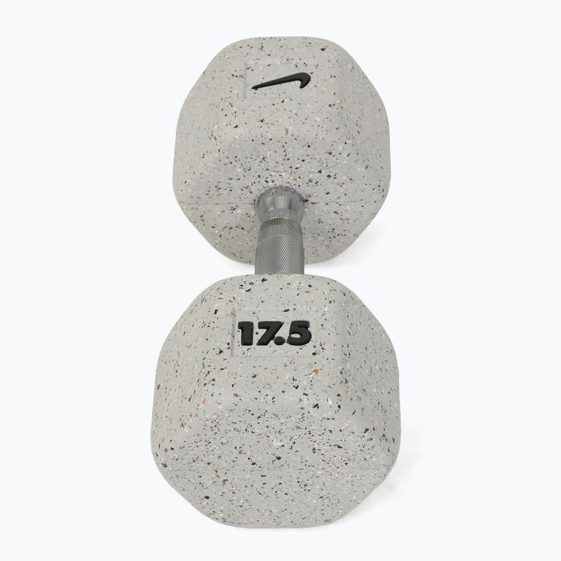 Manubrio gommato Nike Strength Grind Hex Dumbbell 17,5 kg wolf grey 2