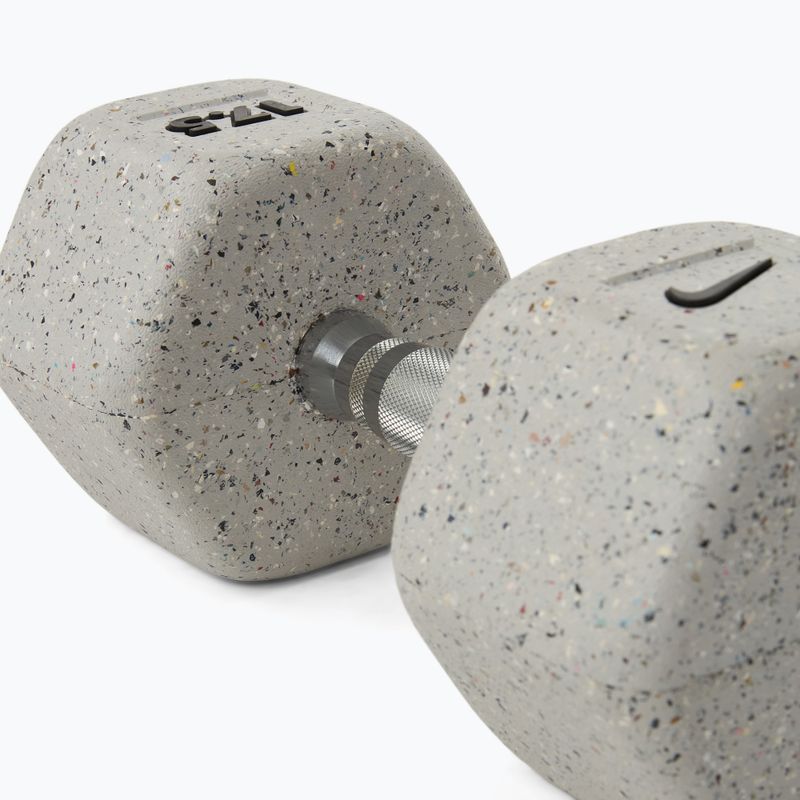 Manubrio gommato Nike Strength Grind Hex Dumbbell 17,5 kg wolf grey 4