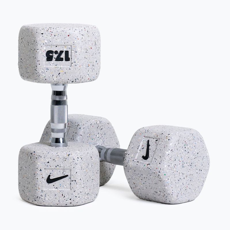 Manubrio gommato Nike Strength Grind Hex Dumbbell 17,5 kg wolf grey 5