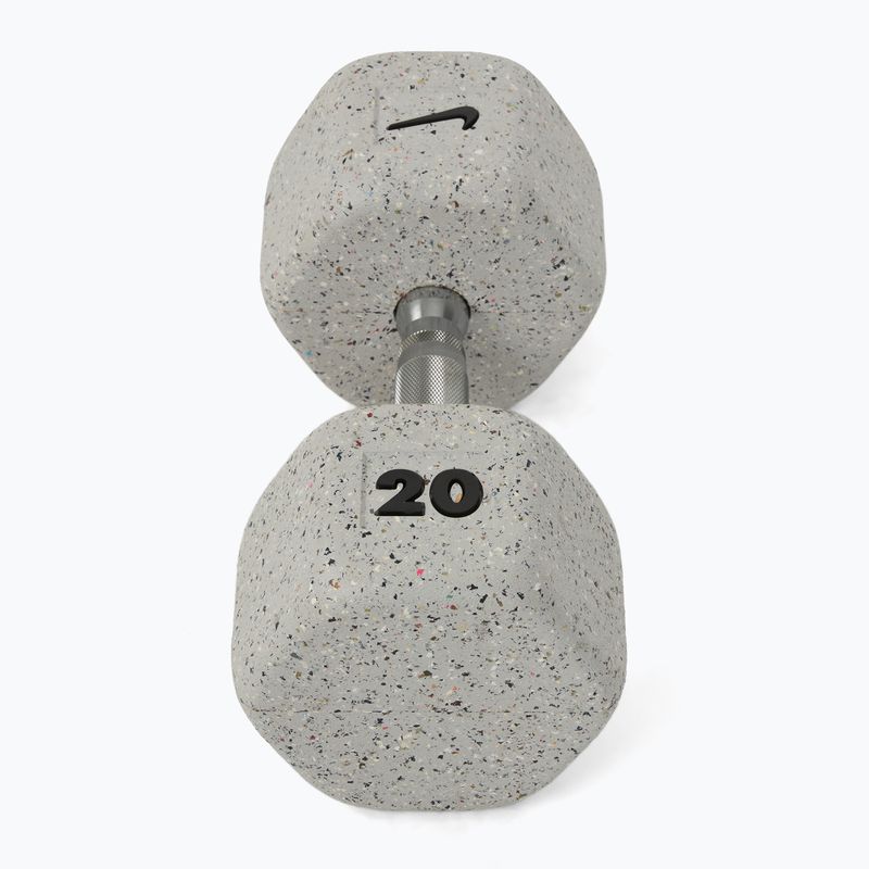 Manubrio gommato Nike Strength Grind Hex Dumbbell 20 kg wolf grey 2