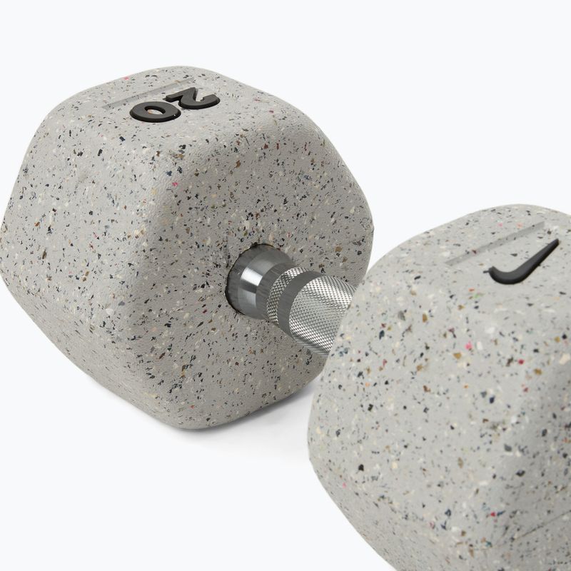 Manubrio gommato Nike Strength Grind Hex Dumbbell 20 kg wolf grey 4
