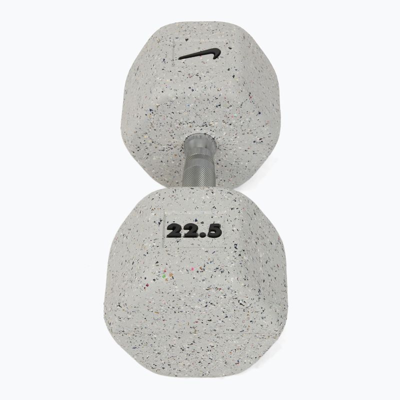 Manubrio gommato Nike Strength Grind Hex Dumbbell 22,5 kg wolf grey 2