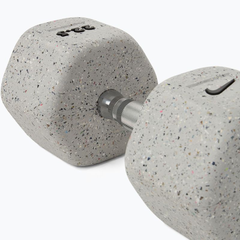 Manubrio gommato Nike Strength Grind Hex Dumbbell 22,5 kg wolf grey 4