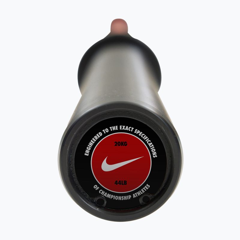 Gryf prosty Nike Strength Coated Premium Barbell red swoosh 6