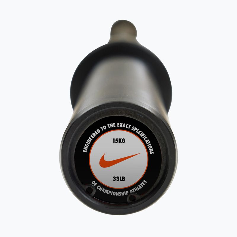 Gryf prosty Nike Strength Chrome Barbell black chrome swoosh 5