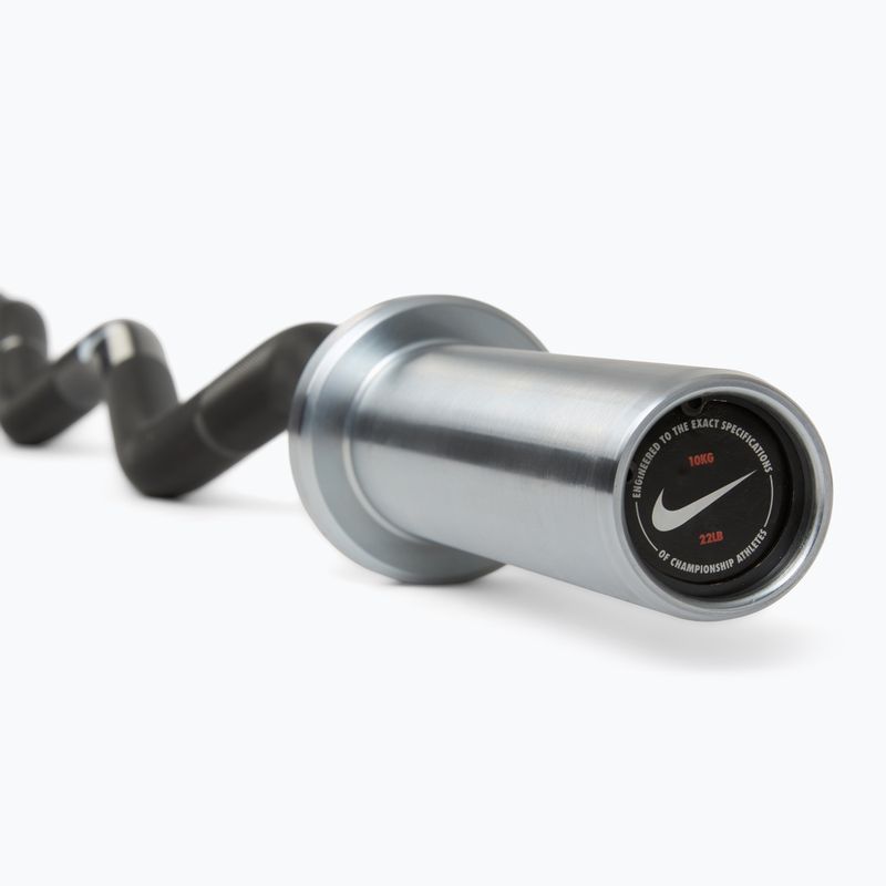 Barra angolata Nike Strength Curl Bar black swoosh 5