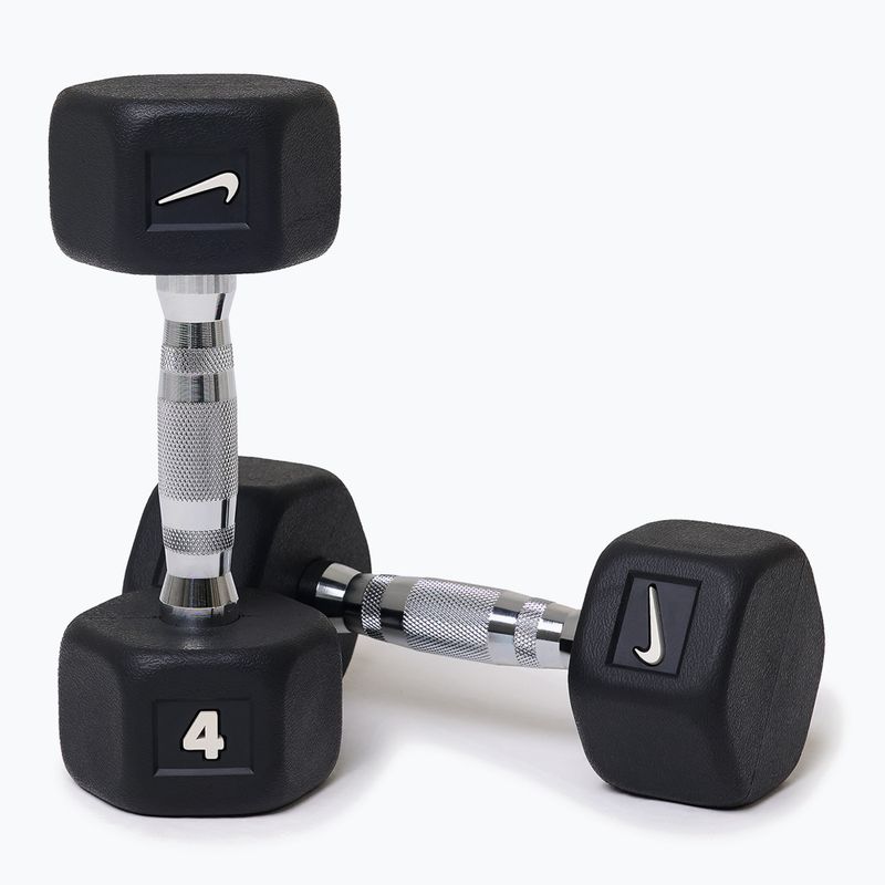 Manubri Nike Strength Hex Dumbbell 2 x 4 kg black/white
