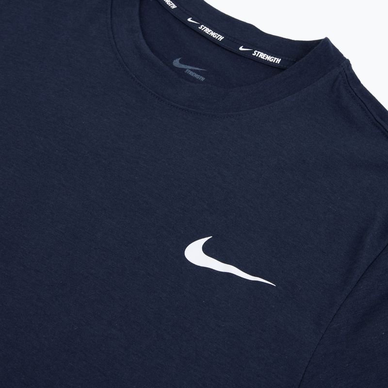Maglia training da uomo Nike Strength S&C Dri-Fit navy/white 3