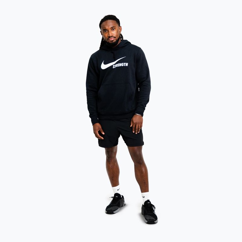 Felpa da uomo Nike Strength Hoodie black/white 2