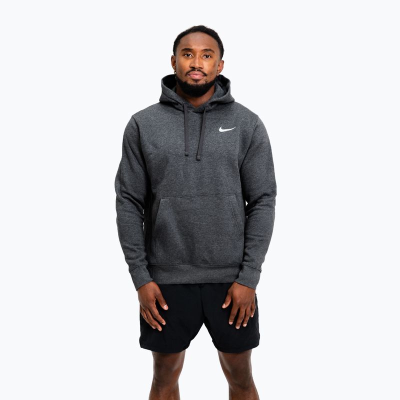 Felpa da uomo Nike Strength S&C Hoodie charcoal/white