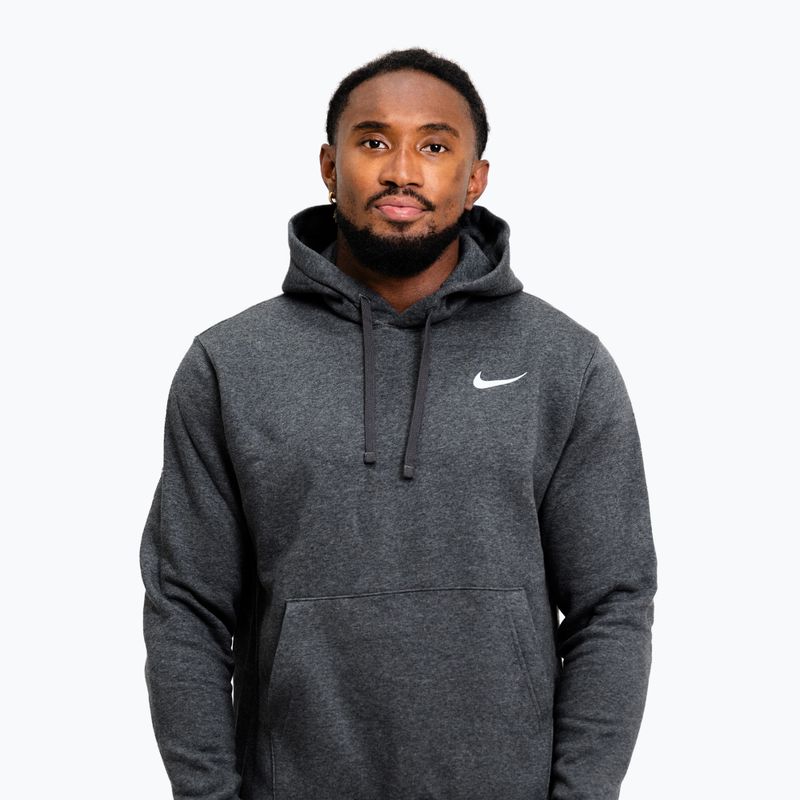 Felpa da uomo Nike Strength S&C Hoodie charcoal/white 4