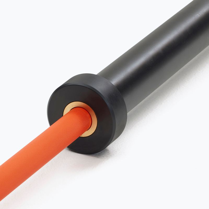 Gryf prosty Nike Strength Coated Premium Barbell orange swoosh 5