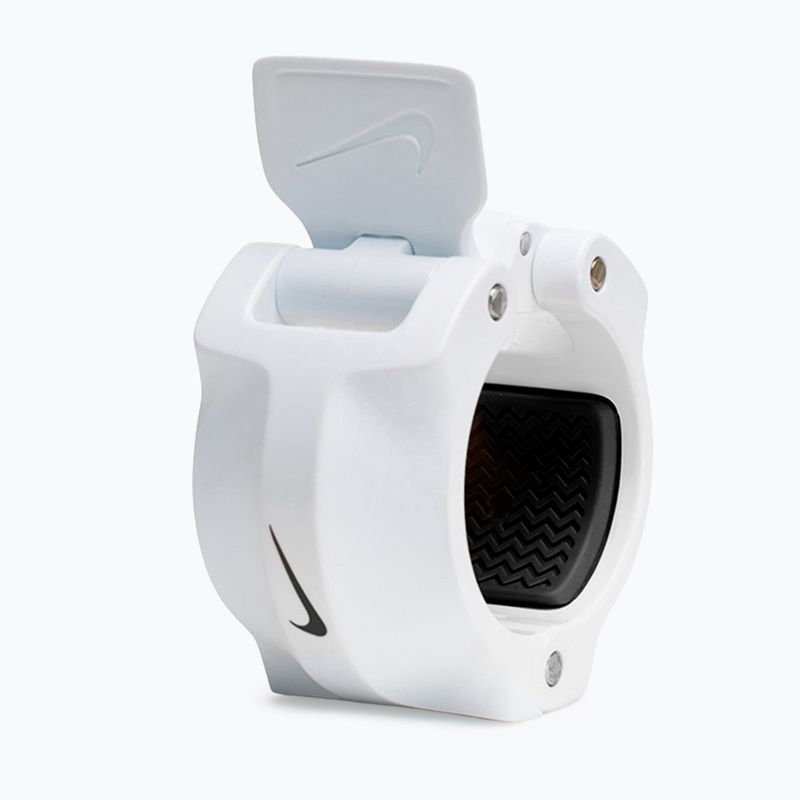 Morsetti per bilanciere Nike Strength Barbell Collars 2 pcs. white/black 6