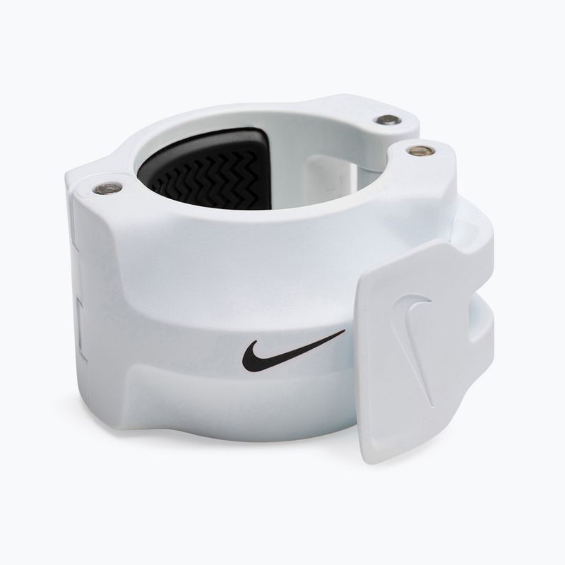 Morsetti per bilanciere Nike Strength Barbell Collars 2 pcs. white/black 8