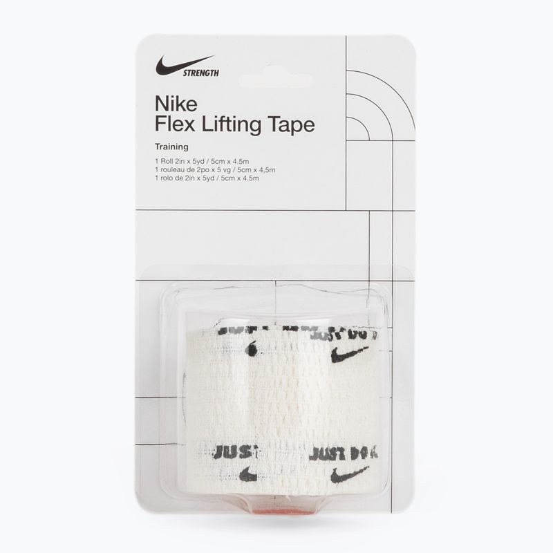 Benda elastica coesiva Nike Strenght Flex Lifting Tape bianco/nero