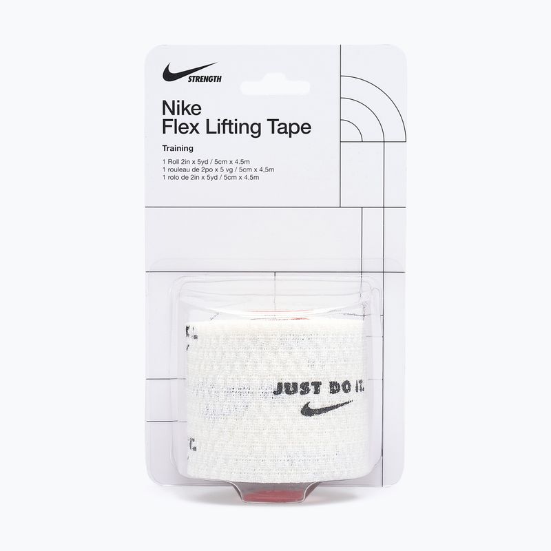 Benda elastica coesiva Nike Strenght Flex Lifting Tape white/black 5