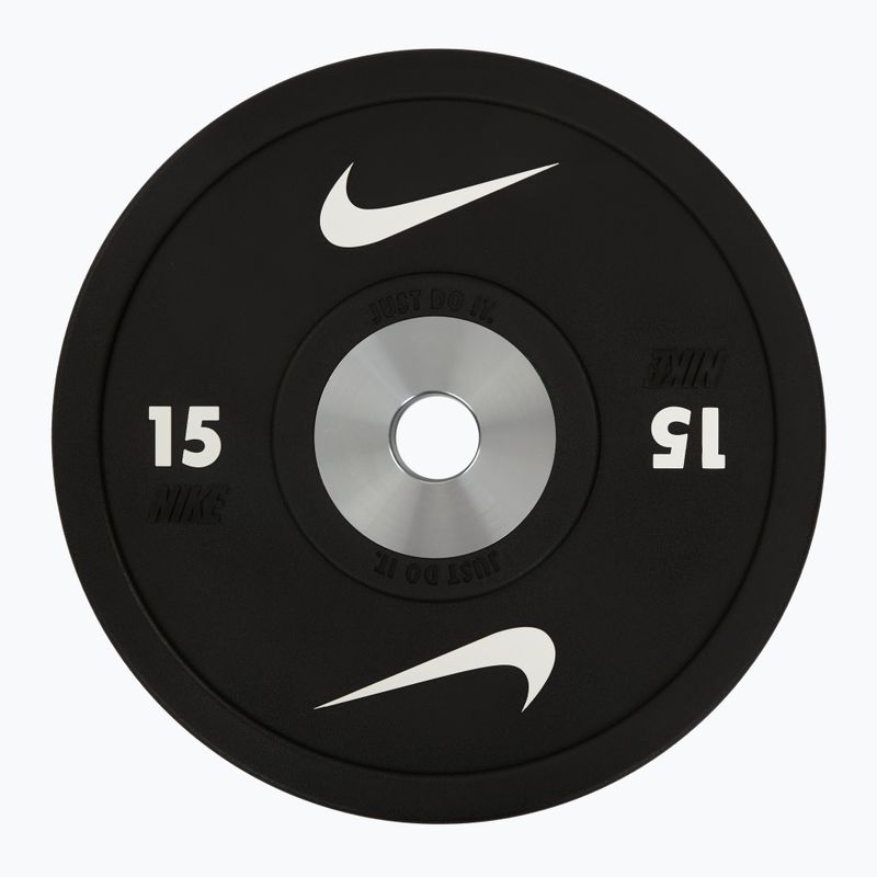 Obciążenie bumperowe Nike Strength Pro Urethane Bumper Plates 15 kg black 2