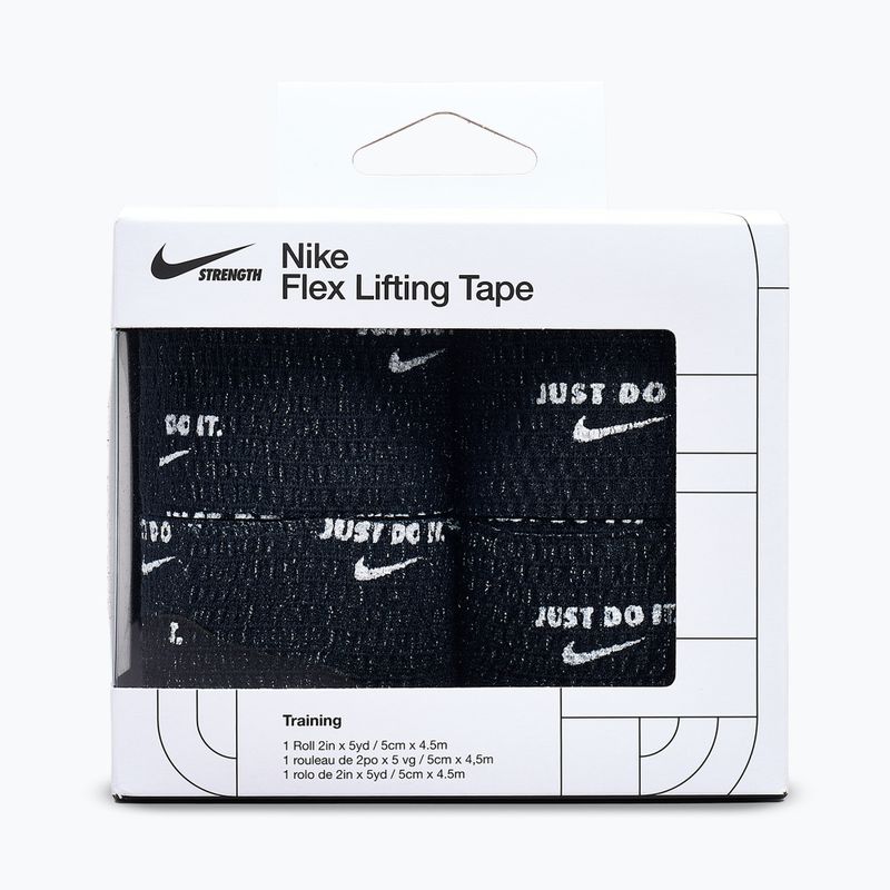Benda elastica coesiva Nike Strenght Flex Lifting Tape black/white 2