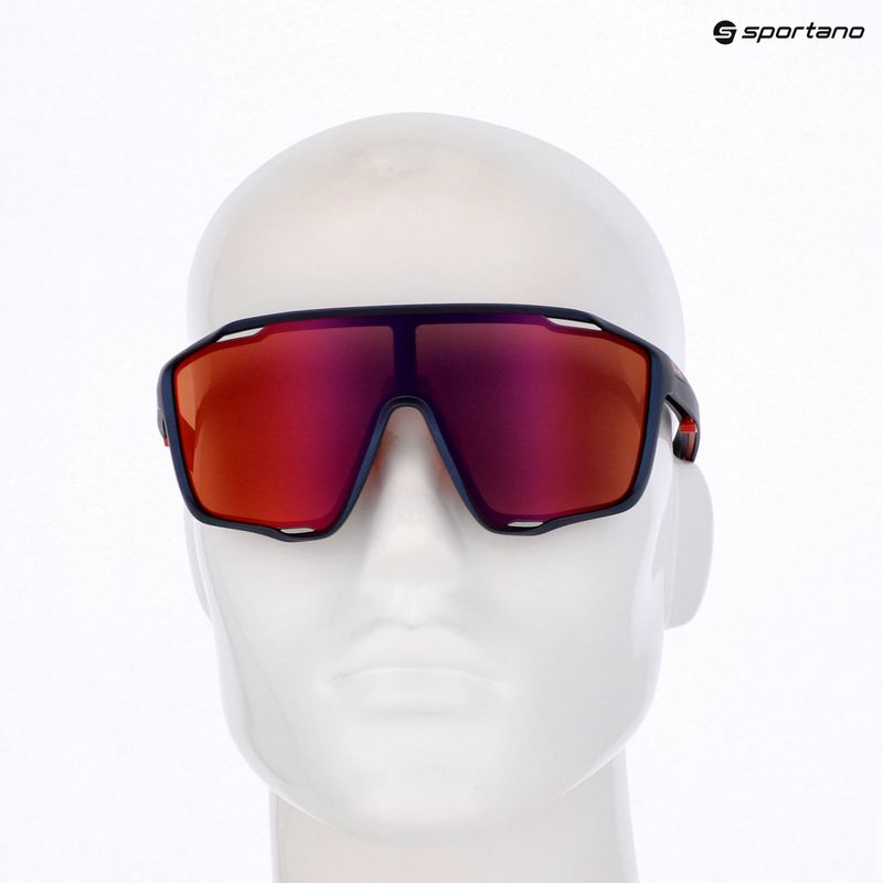 Occhiali da sole Red Bull SPECT Kraft blu/marrone con specchio rosso 6