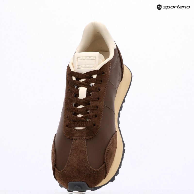 Scarpe da uomo Tommy Jeans Retro Runner Archive Mix legacy brown 9