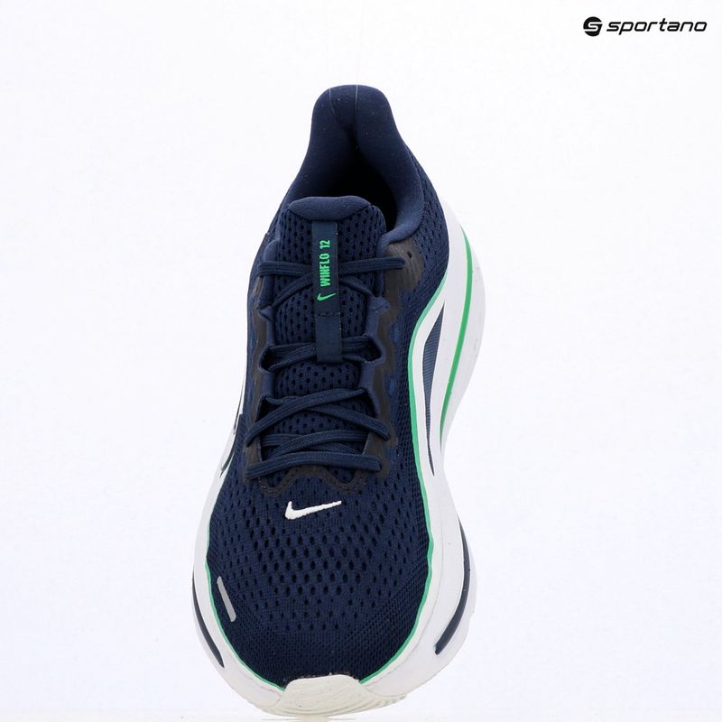 Scarpe da corsa uomo Nike Winflo 12 midnight navy/green spark/summit white 17