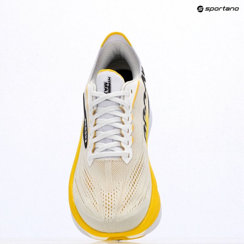 Scarpe da corsa uomo Brooks Hyperion Max 4 white/cyber yellow/black 9