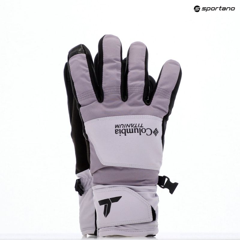 Guanti da trekking donna Columbia PowBound lavender pearl/shale purple/black 3