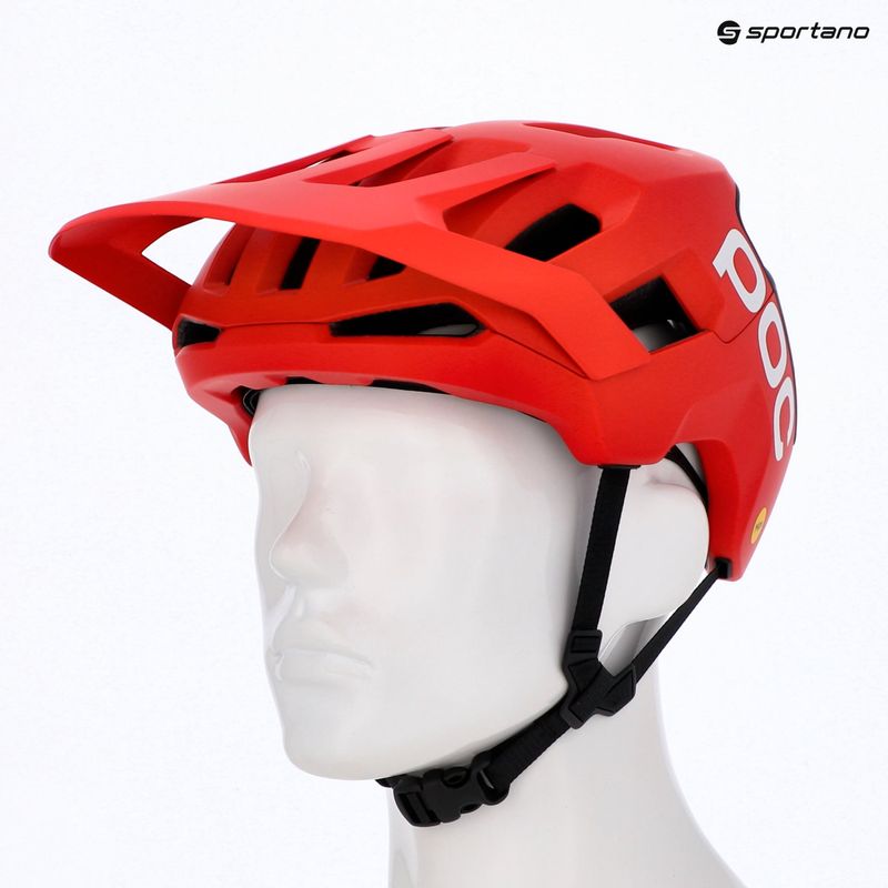 Casco da bici POC Kortal Race MIPS prismane rosso opaco/nero uranio opaco 6
