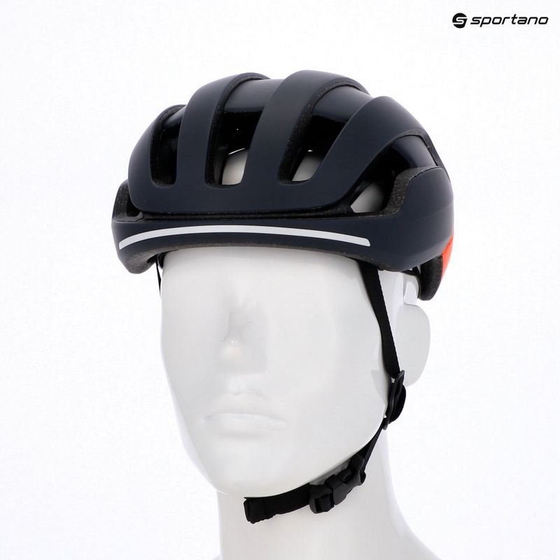 Casco da bici POC Omne Beacon MIPS apatite navy opaco/arancio fluorescente opaco 6
