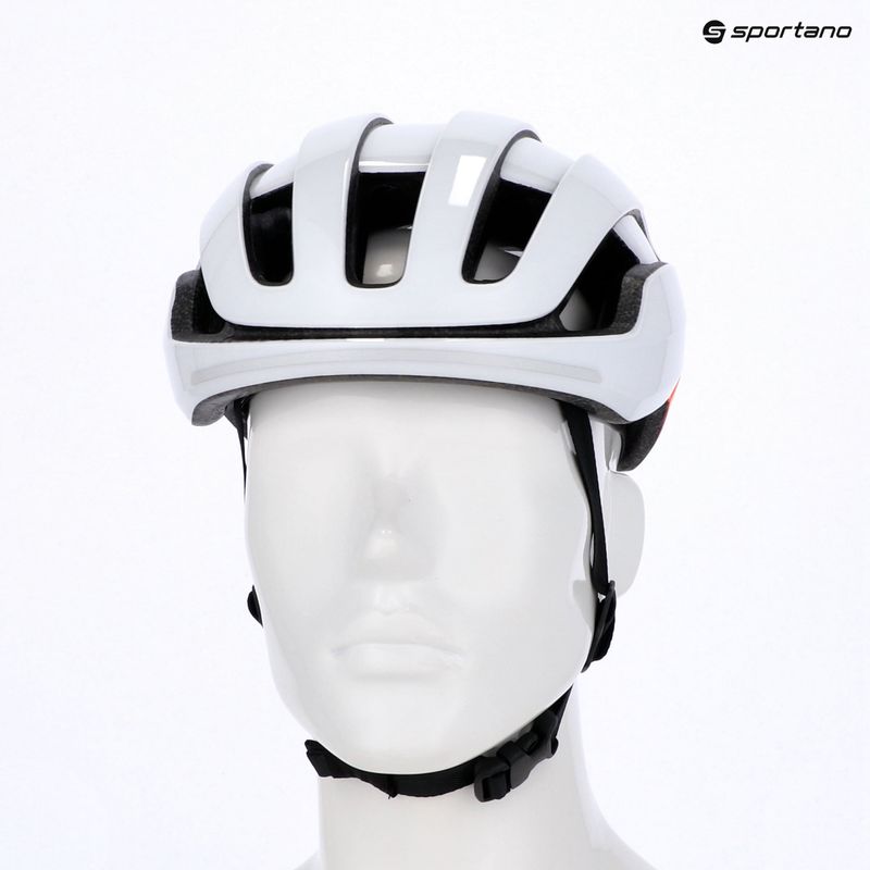 Casco da bici POC Omne Beacon MIPS bianco idrogeno/arancio fluorescente opaco 6
