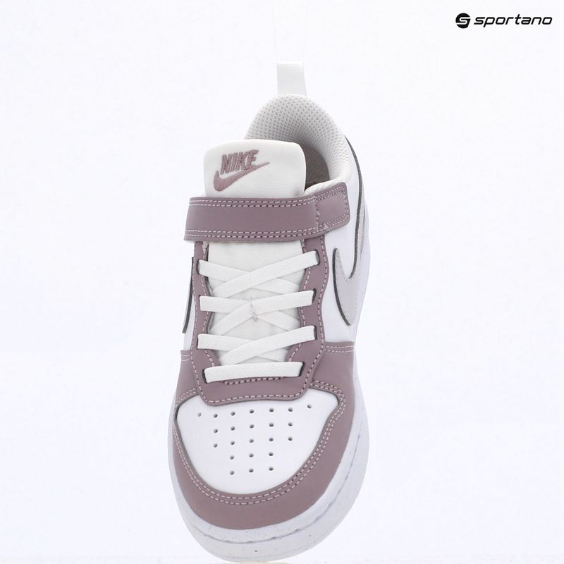 Scarpe per bambini Nike Court Borough Low Recraft white/plum fog/white/venice 16