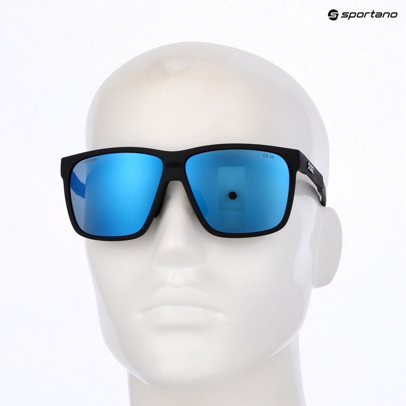 Occhiali da sole Bliz A001 nero opaco/blu grigio multi 7
