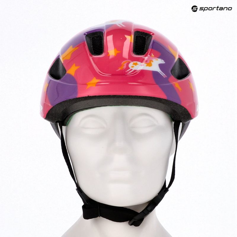 Casco da bici per bambini Lazer Pnut 2.0 KinetiCore purple pony 8