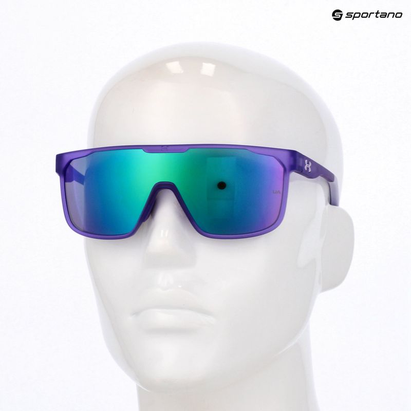 Occhiali da sole da uomo Under Armour Define/G S3 viola opaco/verde multistrato 10