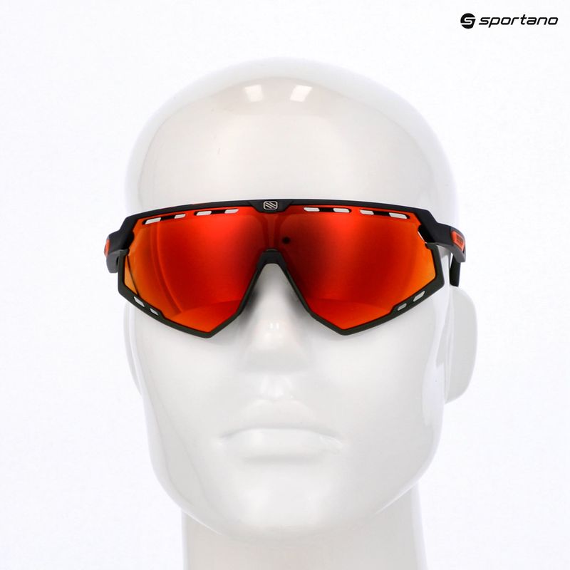 Occhiali da sole Rudy Project Defender nero opaco/arancio oliva/arancio multilaser 8