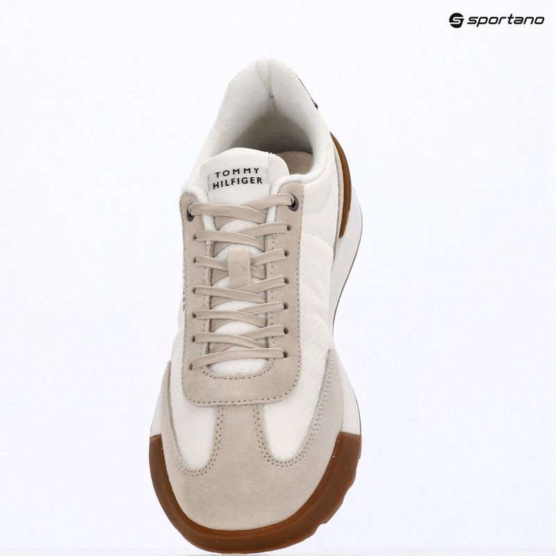 Scarpe da uomo Tommy Hilfiger Retro Runner Mesh Suede Mix classic stone 9
