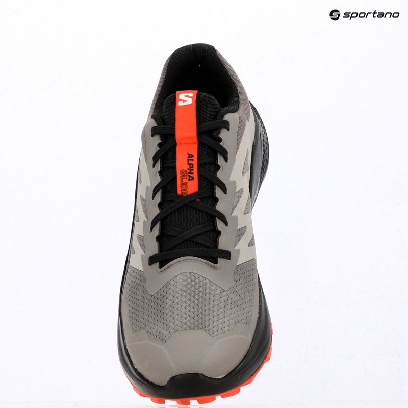 Scarpe da corsa uomo Salomon Alphaglide cloudburst/black 9