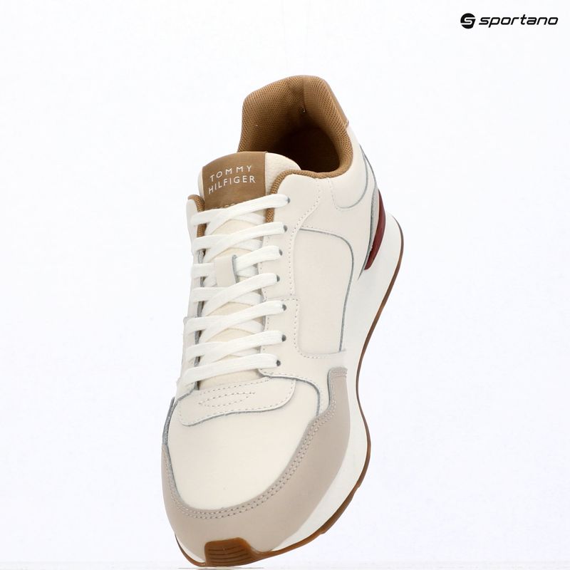 Scarpe da uomo Tommy Hilfiger Light Eva Runner Leather ivory petal 9