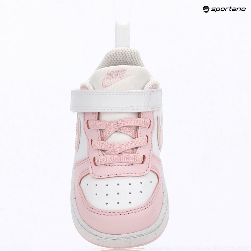 Scarpe per bambini Nike Court Borough Low Recraft white/pink foam 8