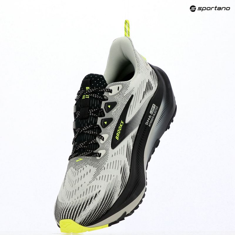 Scarpe da corsa uomo Brooks Ghost Trail grey/black/nightlife 7