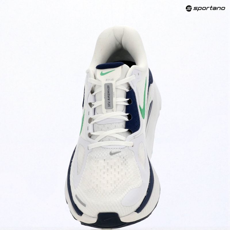 Scarpe da corsa uomo Nike Structure Plus white/midnight navy/green spark 10