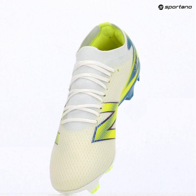 Scarpe da calcio New Balance Furon Team V9 FG white/alkaline green 6