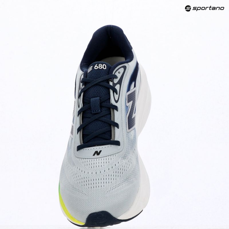 Scarpe da corsa uomo New Balance Fresh Foam 680's V9 light zinc blue/altitude/alkaline green 7