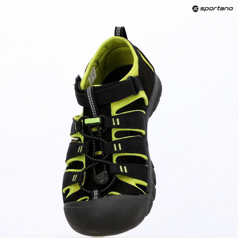 Sandali per bambini KEEN Newport H2 black/lime green 7
