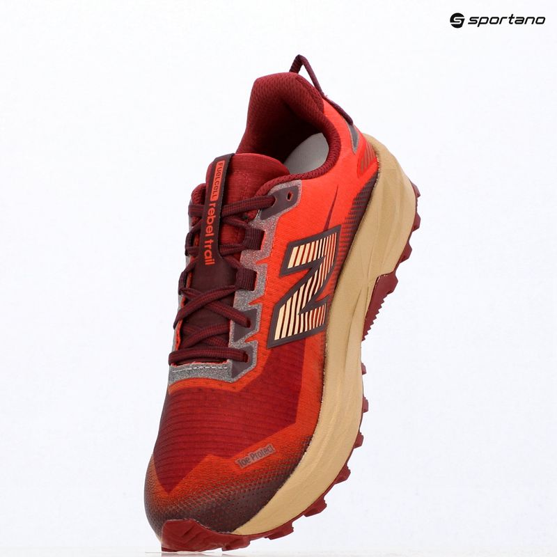 Scarpe da corsa uomo New Balance Rebel Trail V1 maple/neo flame 12