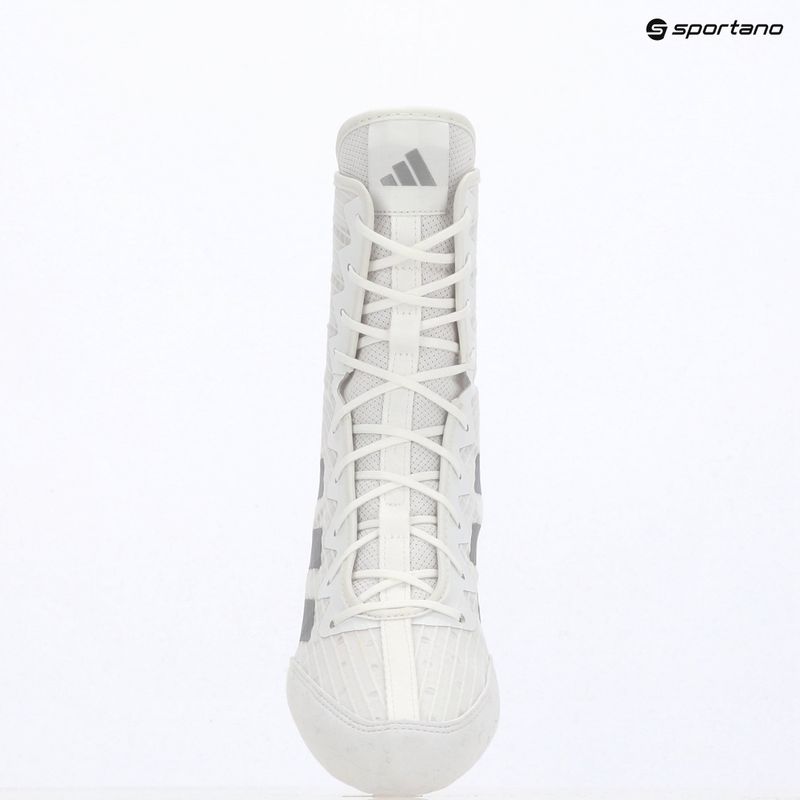 Scarpe da boxe adidas Box Hog 4 white/silver 9