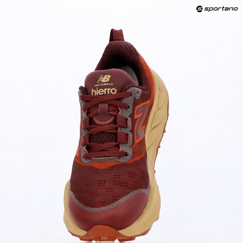 Scarpe da corsa uomo New Balance Fresh Foam X Hierro V9 mulled wine/neo flame 6