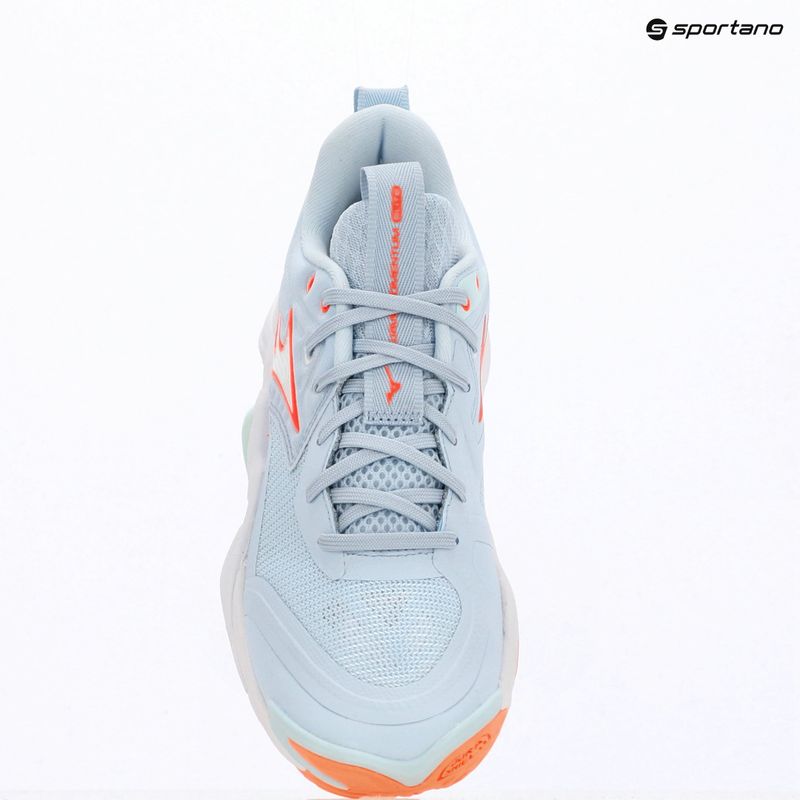 Scarpe da pallavolo donna Mizuno Wave Momentum Elite blue finch/white/lava orange 9