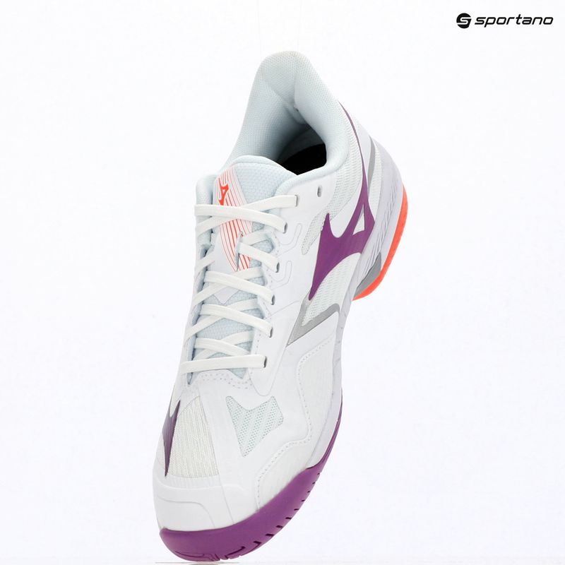 Scarpe da tennis donna Mizuno Wave Exceed Court AC white/dahlia/lava orange 9