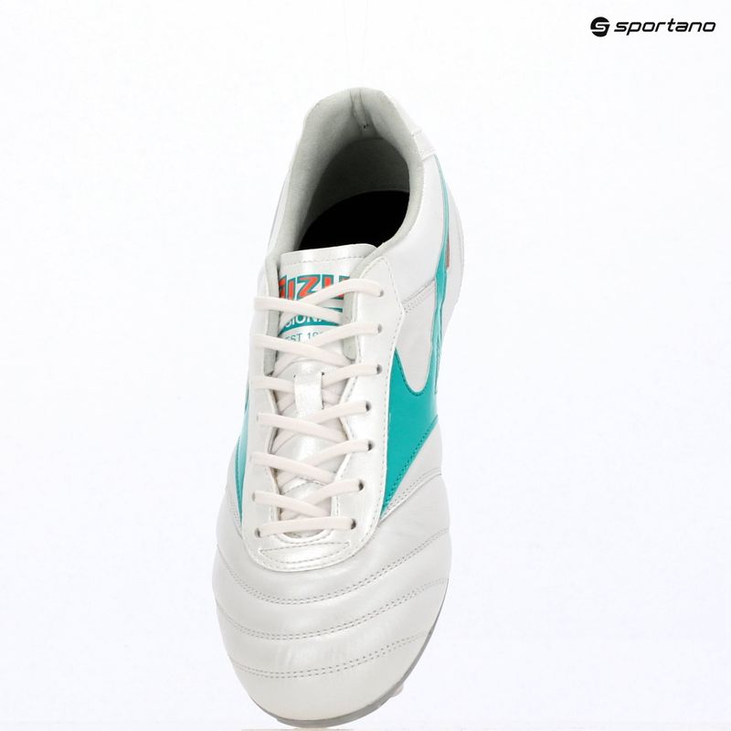 Scarpe da calcio Mizuno Morelia II Elite FG white/arcadia/lava orange 9